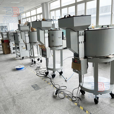 Máquina de alimentación de recipientes de recinto insonorizado con recubrimiento de PU