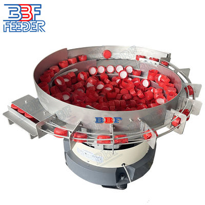 Sistema de transporte Cap Cubo de alimentación de la corona de las tapas Flip Top Cap Vibración lineal de alimentación