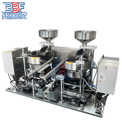 Alimentación por vibración electromagnética del cuenco de alimentación con botón de doble vía