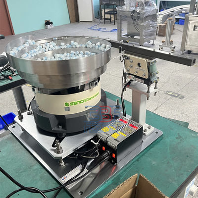 Cubo de alimentación de doble canal vibratorio Capa de corona de botella tapa vibratoria