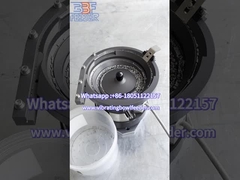 12 cm de alimentación de cuenco vibrante en acción.